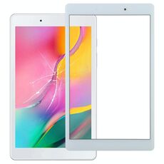 Per Galaxy Tab A 8.0 (2019) SM-T295 (versione LTE) Lente in vetro esterno per schermo anteriore (bianco)