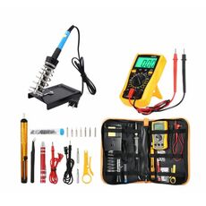Set da stiro elettrico a temperatura regolabile da 60 W con multimetro, tipo di spina: spina americana