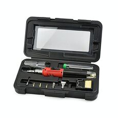 Set di utensili per saldatore a gas multifunzione HS-1115K 10 in 1 (impugnatura rossa)