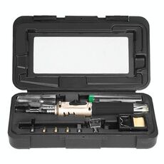 Set di utensili per saldatore a gas multifunzione HS-1115K 10-in-1 (impugnatura dorata)