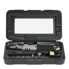 Set di utensili per saldatore a gas multifunzione 10 in 1 HS-1115K (impugnatura grigia)