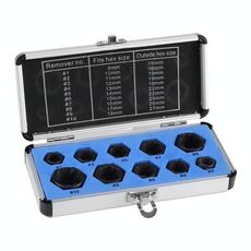 Strumento per la rimozione del dado esagonale del manicotto dell'estrattore del dado danneggiato 10 in 1, stile: basso