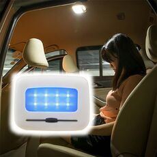 Prodotti elettronici intelligenti senza fili per interni auto Illuminazione da lettura per auto Lampada da soffitto Luce notturna a LED, Colore luce: Luce blu (bianca)
