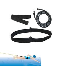 Attrezzatura di addestramento per la resistenza alla resistenza al nuoto Attrezzatura da nuoto in corda elastica, dimensioni: 10 x 6 x 4m (nero)