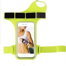 Borsa da polso per cellulare sportivo da corsa, specifica: meno di 5,5 pollici (verde)