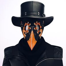 HG65007 Halloween Dress Up Puntelli Rivetti bicolori Cucitura a forma di becco Maschera