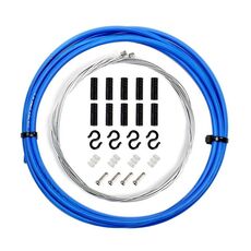 Set di tubi per cavi a velocità variabile per bicicletta in PVC universale 7 in 1 (blu)