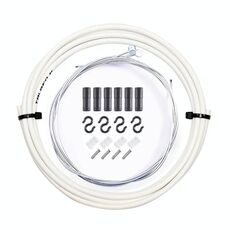 Set tubi freno in PVC con testa cilindrica 7 in 1 per mountain bike (bianco)