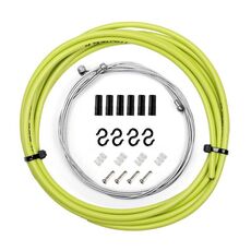 Set tubi freno in PVC con testa a fungo 7 in 1 per bici da corsa (verde)