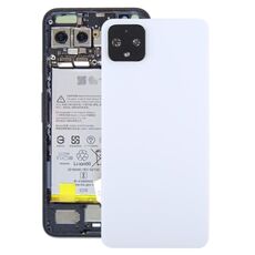 Coperchio posteriore della batteria con copriobiettivo della fotocamera per Google Pixel 4XL (bianco)