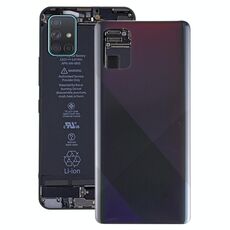 Per Galaxy A71 Coperchio posteriore batteria originale (nero)