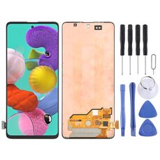 Schermo LCD originale Super AMOLED per Galaxy A51 4G con assemblaggio completo di digitalizzatore (nero)