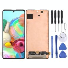 Schermo LCD originale Super AMOLED per Galaxy A71 4G con assemblaggio completo di digitalizzatore (nero)
