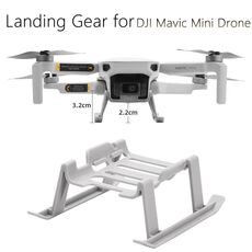 Per DJI MAVIC Mini treppiede rialzato Supporto per carrello di atterraggio a sgancio rapido (grigio)