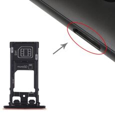 Vassoio scheda SIM + vassoio scheda SIM + vassoio scheda micro SD per Sony Xperia XZ2 Compact (marrone)