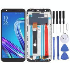 Schermo LCD OEM per Asus ZenFone Max M1 ZB555KL X00PD Digitizer Assemblaggio completo con cornice (nero)