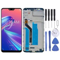 Schermo LCD OEM per Asus Zenfone Max Pro M2 ZB631KL X01BDA digitalizzatore assemblaggio completo con cornice (nero)