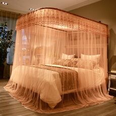 Zanzariera a tre ante retrattile con binario di guida a forma di U, dimensioni: 180x220 cm (giada)