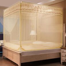 Zanzariera antipolvere con crittografia addensata per uso domestico, dimensioni: 150x200 cm, stile: fondo pieno (beige)