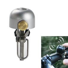 Campanello per bicicletta Campanello in rame retrò Accessori per ciclismo (argento)