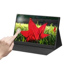 Monitor da 15,6 pollici 1080P con display a LED IPS a tocco grandangolare da 178 gradi