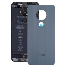 Coperchio posteriore della batteria per Nokia 7.2 / 6.2 TA-1196 / TA-1198 / TA-1200 / TA-1187 / TA-1201 (argento satinato)