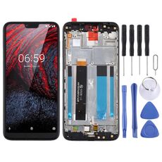 Schermo LCD TFT per Nokia X6 / 6.1 Plus TA-1099 TA-1116 TA-1103 TA-1083 Digitizer Assemblaggio completo con cornice