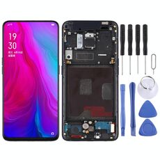 Schermo LCD originale per OPPO Reno / Reno 5G Digitizer Assemblaggio completo con cornice (nero)