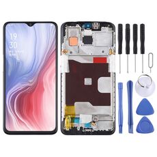 Schermo LCD originale per OPPO Reno Z Digitizer Assemblaggio completo con cornice (nero)