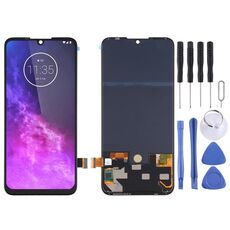 Schermo LCD OLED originale per Motorola One Zoom con assemblaggio completo di digitalizzatore (nero)