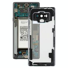 Per Samsung Galaxy Note9 / N960D N960F Cover posteriore trasparente per batteria con copriobiettivo per fotocamera (trasparente)
