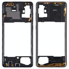 Per Samsung Galaxy A71 Cornice con cornice centrale (nera)
