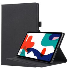 Per Huawei Matepad 10.4 Flip orizzontale Custodia protettiva in TPU + tessuto PU in pelle con clip per biglietto da visita (nero)