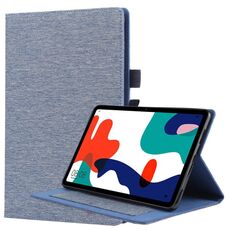 Per Huawei Matepad 10.4 Flip orizzontale Custodia protettiva in TPU + tessuto PU in pelle con clip per biglietto da visita (blu scuro)