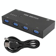 Switcher VGA con quattro ingressi e un convertitore video VGA per computer di uscita
