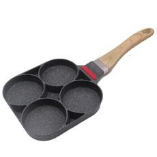 Manufatto per la colazione in pentola per gnocchi di uova a fondo piatto antiaderente da 20 cm in pietra Maifan fatta in casa
