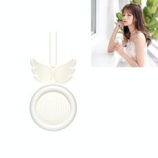 Ventilatore di ricarica USB Mini ventilatore senza spazzole con collo appeso a tracolla (bianco)