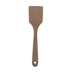 Utensili da cucina con spatola in legno non verniciata con manico lungo, stile: spatola per verdure grande