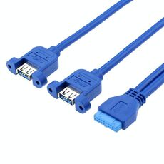 Scheda madre cavo dati USB 3.0 da 50 cm da 20p a doppia linea di deflettori Usb3.0 con orecchio