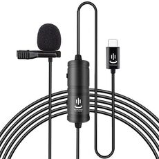 YICHUANG YC-VM30 Microfono per registrazione lavalier a doppia modalità USB-C / Type-C, lunghezza cavo: 6 m