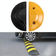 Coppia di speciali testine rotonde per dossi in gomma, diametro: 30 cm
