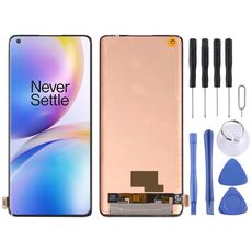 Schermo LCD AMOLED per OnePlus 8 Pro con assemblaggio completo di digitalizzatore (nero)
