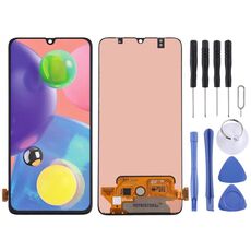 Schermo LCD Super AMOLED per Samsung Galaxy A70s con assemblaggio completo di digitalizzatore (nero)