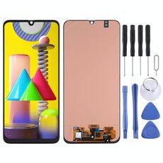Schermo LCD Super AMOLED per Samsung Galaxy M31 / Galaxy M31 Prime con assemblaggio completo di digitalizzatore (nero)