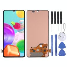 Schermo LCD Super AMOLED per Samsung Galaxy A41 con assemblaggio completo di digitalizzatore (nero)