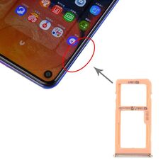 Per Samsung Galaxy A60 Vassoio scheda SIM + Vassoio scheda SIM / Vassoio scheda micro SD (oro)