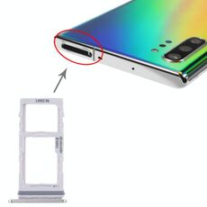 Per Samsung Galaxy Note10+ Vassoio scheda SIM + Vassoio scheda SIM / Vassoio scheda micro SD (grigio)