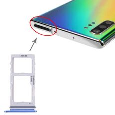 Per Samsung Galaxy Note10+ Vassoio scheda SIM + Vassoio scheda SIM / Vassoio scheda micro SD (blu)