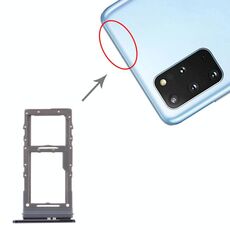 Per Samsung Galaxy S20+ / Galaxy S20 Ultra Vassoio scheda SIM + Vassoio scheda Micro SD (Nero)