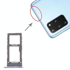 Vassoio per scheda SIM per Samsung Galaxy S20+ / Galaxy S20 Ultra + vassoio per scheda Micro SD (grigio)